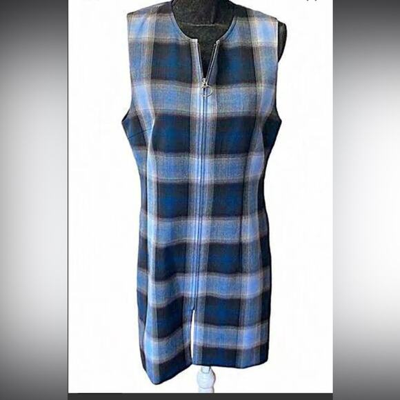 Pendleton wool plaid  jumper sheath  dress size 10 - Picture 3 of 3